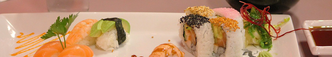 Eating Asian Fusion Japanese Sushi at Ginger Exchange - Symphony Boston restaurant in Boston, MA.